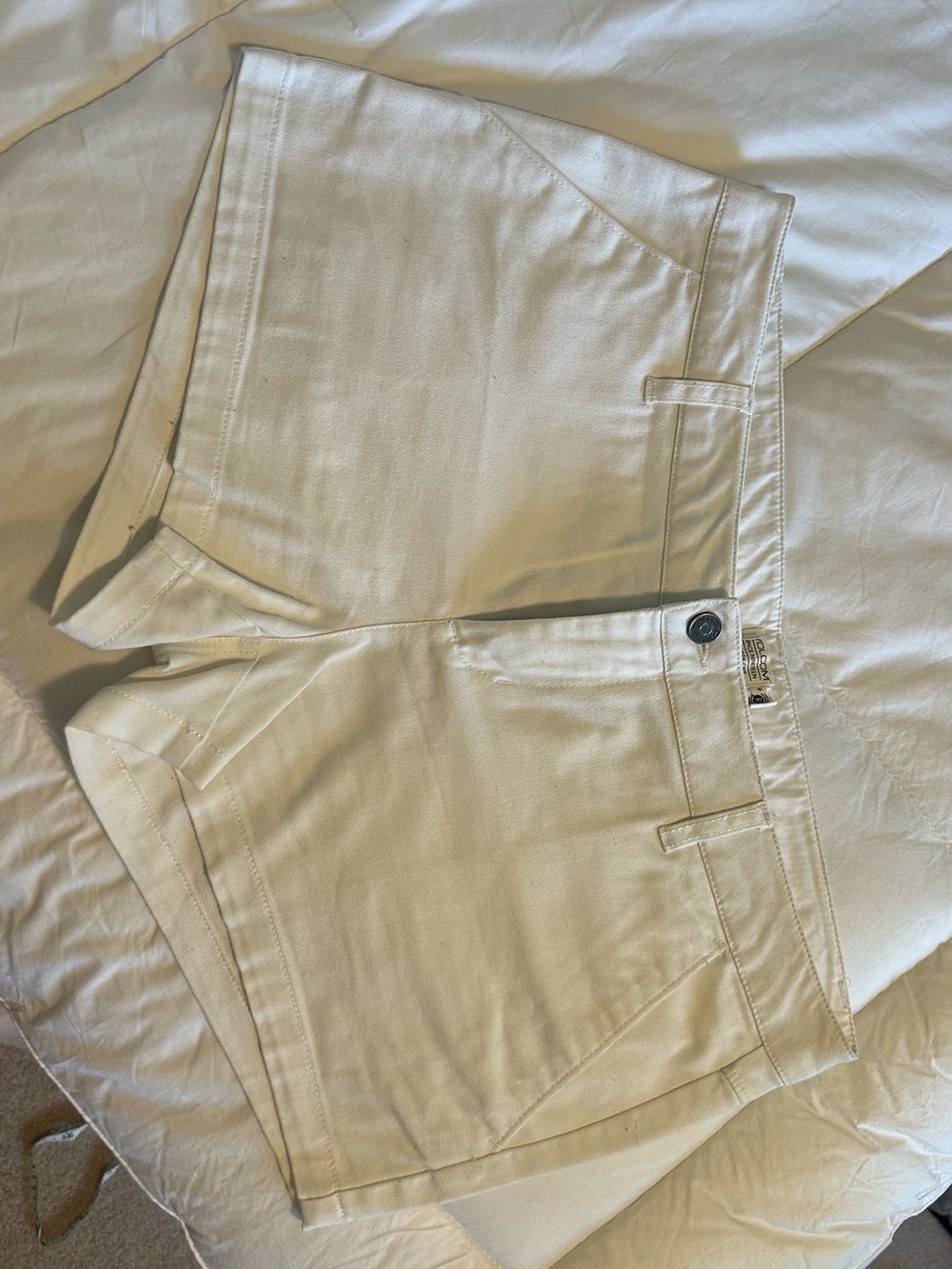 Volcom White Chino Shorts